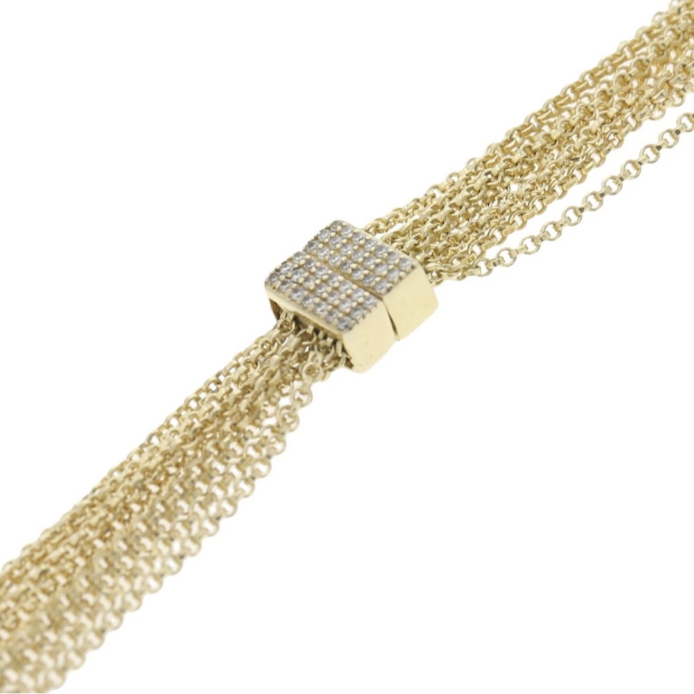 APM Monaco Gold Cascading Necklace (rare find!) - Picture 4 of 5